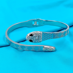 PULSEIRA BRACELETE COBRA BRILHANTE - AÇO INOXIDÁVEL - UNIDADE - comprar online