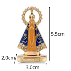 PACOTE COM 12 ENFEITES DECORATIVO NOSSA SENHORA APARECIDA COM COROA na internet