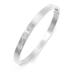 PULSEIRA BRACELETE FEMININO REAL LOVE - AÇO INOXIDÁVEL - UNIDADE - comprar online