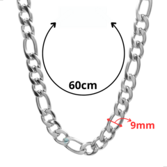 PACOTE COM 6 CORRENTES 3X1 GROSSA 9MM - AÇO INOXIDÁVEL na internet