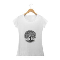 Camiseta feminina baby long Rooted Elegance na internet