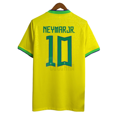 Camisa Seleção Brasil 2 Away 22/23 Jogador Neymar Jr 10 Nike Masculi