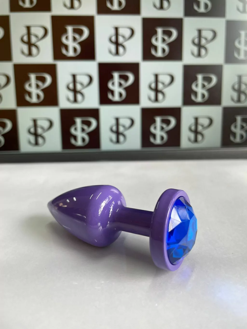 Plug Anal Diamond Colors Roxo