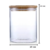 Frasco de Vidrio C/Tapa de Bamboo Redonda 750 ml - comprar online