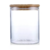 Frasco de Vidrio C/Tapa de Bamboo Redonda 750 ml