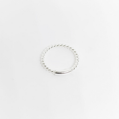 Piercing argola torcida 10mm PRATA 925 legítima