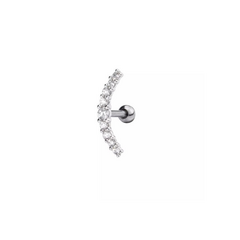 Piercing cluster cravejado PRATA 925 legítima - comprar online