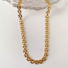 Colar choker tijolinho ouro 18k