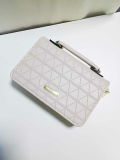 Bolsa Feminina pequena Transversal E De Mão Branco Marrom - comprar online