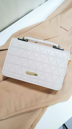 Bolsa Feminina pequena Transversal E De Mão Branco Marrom