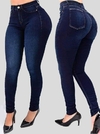 Calça Jeans Básica Cintura Alta - Elastano