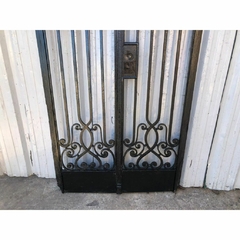 Puerta de frente o entrada antigua de hierro forjado con marco código 11077 - comprar online