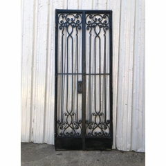 Puerta de frente o entrada antigua de hierro forjado con marco código 11077 - tienda online