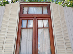 Puertas De Madera Cedro Con Celosías Cod.12473 Chapasusadas - chapasusadas