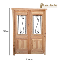 Puerta Frente Madera Antigua Pinotea Cod.12423 Chapasusadas - comprar online