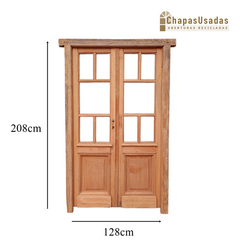 Puerta Griega De Madera Antigua Cedro Cod.12463 Chapasusadas - comprar online