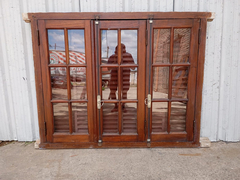 Ventana De Madera Cedro Con Celosias Cod.1100 Chapasusadas - comprar online