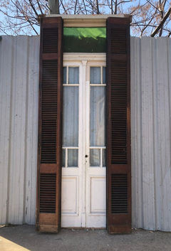 Puertas De Madera Cedro Con Celosías Cod.11632 Chapasusadas - chapasusadas