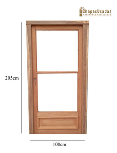 Puerta Madera Antigua Cedro Con Marco Cod.1029 Chapasusadas - comprar online