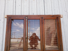 Ventana De Madera Cedro Con Celosias Cod.1101 Chapasusadas - chapasusadas