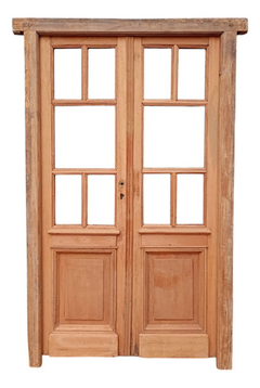 Puerta Griega De Madera Antigua Cedro Cod.12463 Chapasusadas