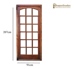 Puerta Madera Antigua Cedro Vid.rep Cod.12078 Chapasusadas - comprar online