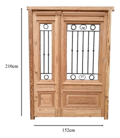 Puerta Frente Madera Antigua Pinotea Cod.12026 Chapasusadas - comprar online