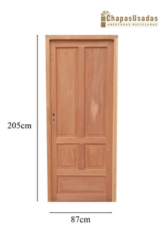 Puerta Tablero De Madera Antigua Cedro Cod.1027 Chapasusadas - comprar online