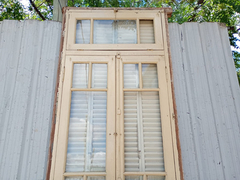 Puertas De Madera Cedro Con Celosías Cod.12473 Chapasusadas - chapasusadas