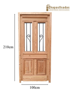 Puerta Frente Madera Antigua Pinotea Cod.12209 Chapasusadas - comprar online