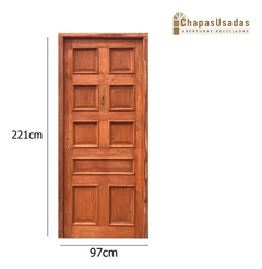 Puertas De Frente Madera Antigua Cod.11709 Chapasusadas - comprar online