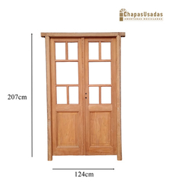 Puerta Griega De Madera Antigua Cedro Cod.12461 Chapasusadas - comprar online