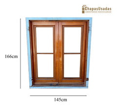 Ventana De Madera Antigua Cedro Cod.1059 Chapasusadas - comprar online