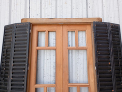 Ventana De Madera Cedro Con Celosias Cod.12371 Chapasusadas - chapasusadas