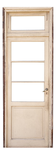 Puerta De Madera Cedro Vidriada Cod.12278 Chapasusadas