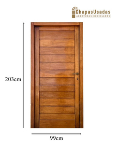 Puerta Frente Madera Antigua Ciega Cod.12242 Chapasusadas - comprar online