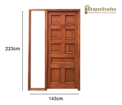 Puerta De Frente Ciega Madera Antigua Cod.11665 Chapasusadas - comprar online