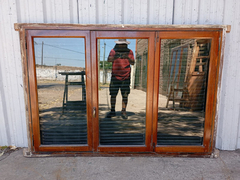 Ventanas De Madera Cedro Con Celosias Cod.12434 Chapasusadas