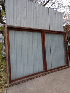 Ventana Corrediza De Madera Cedro Chapasusadas Cod.12053 - tienda online