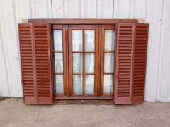 Ventana De Madera Cedro Con Celosias Cod.1100 Chapasusadas - tienda online