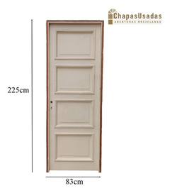 Puertas Tablero Madera Antigua Cedro Cod.12226 Chapasusadas - comprar online