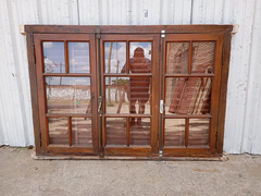 Ventana De Madera Cedro Con Celosias Cod.1102 Chapasusadas - comprar online