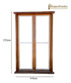 Puertas De Madera Antigua Con Postigos Cod.1056 Chapasusadas - comprar online