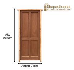 Puerta Tablero Madera Antigua Cedro Cod.11751 Chapasusadas - comprar online