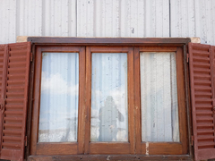 Ventana De Madera Cedro Con Celosias Cod.1101 Chapasusadas - chapasusadas