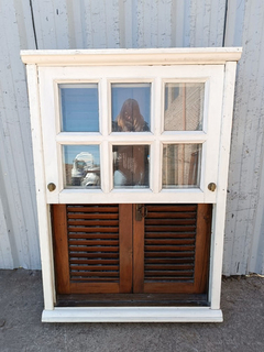 Ventana De Madera Cedro Con Celosias Cod.11882 Chapasusadas en internet