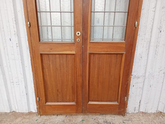 Puerta Madera Antigua Cedro Vitraux Cod.12471 Chapasusadas