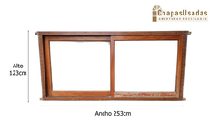 Ventanas Corredizas De Madera Cedro Chapasusadas Cod.12397 - comprar online