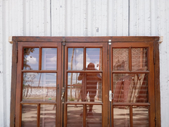 Ventana De Madera Cedro Con Celosias Cod.1102 Chapasusadas - chapasusadas