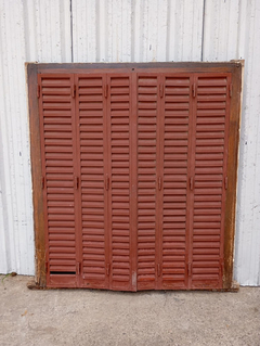 Ventana De Madera Cedro Con Celosias Cod.1098 Chapasusadas